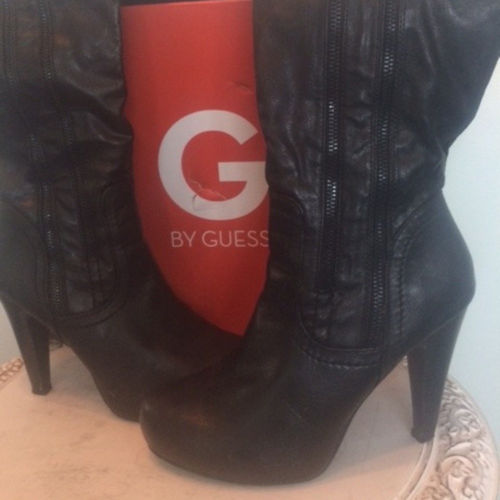 G By GUESS Platform Over the Knee Boots